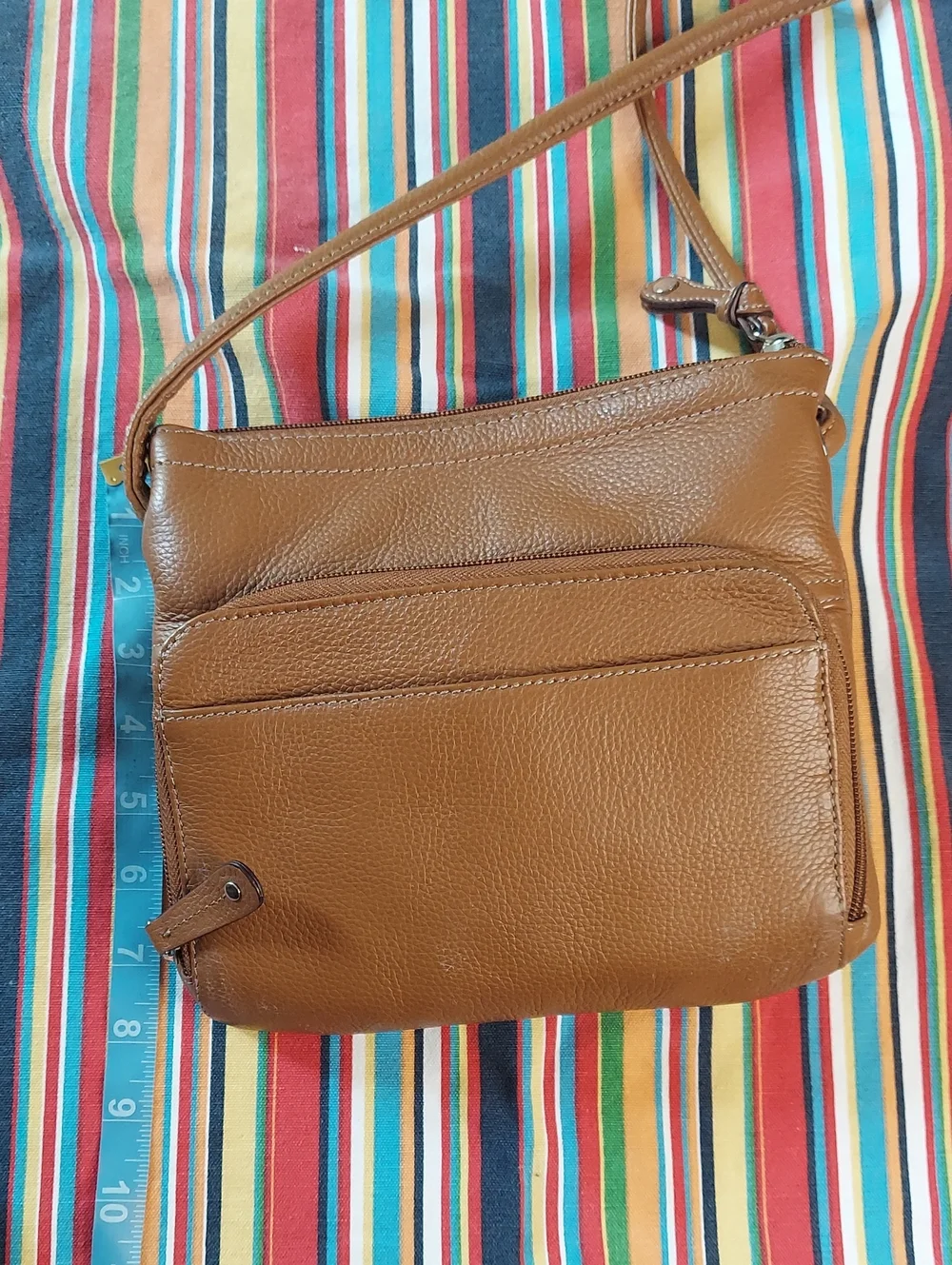 Tignanello Crossbody Leather Bag in Brown